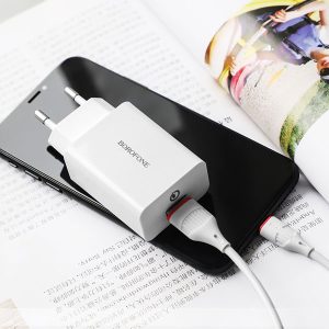 شارژر دیواری بروفون Borofone BA21A QC3.0 3A Charger 18W