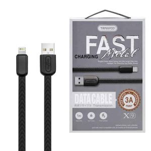 کابل تبدیل USB به لایتنینگ ترانیو مدل X9 طول 1 متر